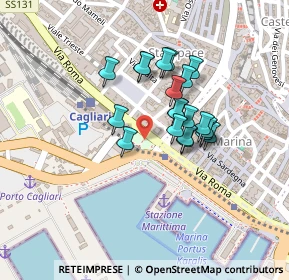 Mappa Via Roma, 09121 Cagliari CA, Italia (0.1785)