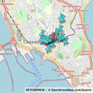 Mappa Piazza Costituzione, 09124 Cagliari CA, Italia (0.5025)