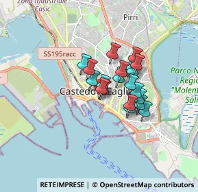 Mappa Via Barcellona, 09124 Cagliari CA, Italia (1.2075)