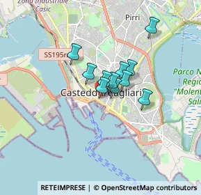 Mappa Via Barcellona, 09124 Cagliari CA, Italia (1.09455)