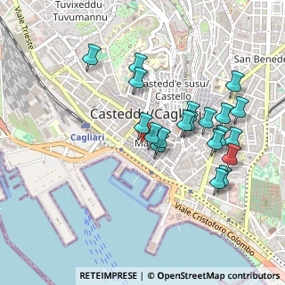 Mappa Via Sicilia, 09124 Cagliari CA, Italia (0.501)