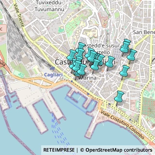 Mappa Via del Mercato Vecchio, 09124 Cagliari CA, Italia (0.346)