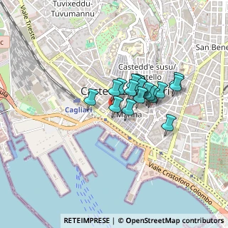 Mappa Via del Mercato Vecchio, 09124 Cagliari CA, Italia (0.305)