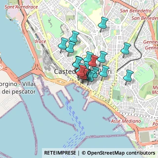 Mappa Via del Mercato Vecchio, 09124 Cagliari CA, Italia (0.5595)
