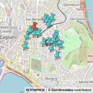 Mappa Via Amat Luigi Cardinale, 09129 Cagliari CA, Italia (0.3795)