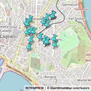 Mappa Via Amat Luigi Cardinale, 09129 Cagliari CA, Italia (0.4385)