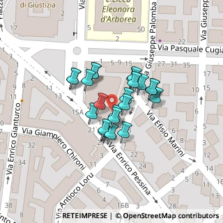 Mappa Via Amat Luigi Cardinale, 09129 Cagliari CA, Italia (0.03913)