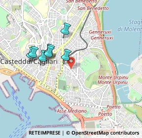 Mappa Via Amat Luigi Cardinale, 09129 Cagliari CA, Italia (0.86875)
