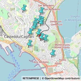 Mappa Via Amat Luigi Cardinale, 09129 Cagliari CA, Italia (0.85)