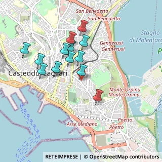 Mappa Via Amat Luigi Cardinale, 09129 Cagliari CA, Italia (0.90929)