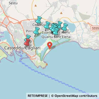 Mappa Viale Lungo Mare Poetto, 09100 Cagliari CA, Italia (3.64385)