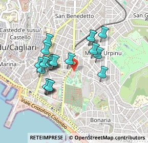 Mappa Via Gianquinto de Gioannis, 09124 Cagliari CA, Italia (0.43)