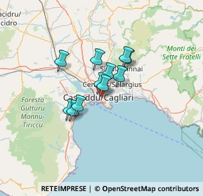 Mappa Via Gianquinto de Gioannis, 09124 Cagliari CA, Italia (9.29091)