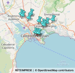 Mappa Via Francesco Vivanet, 09125 Cagliari CA, Italia (5.97583)