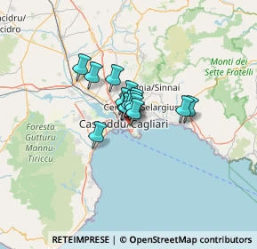 Mappa Via Francesco Vivanet, 09125 Cagliari CA, Italia (6.69067)