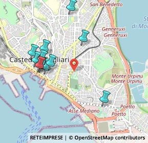 Mappa Via Gianquinto de Gioannis, 09124 Cagliari CA, Italia (1.0725)