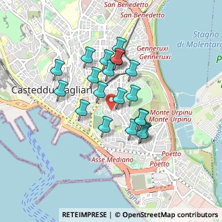 Mappa Via Gianquinto de Gioannis, 09125 Cagliari CA, Italia (0.775)