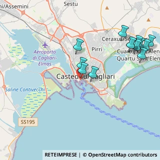 Mappa MOLO RIVA DI PONENTE, 09123 Cagliari CA, Italia (5.48462)