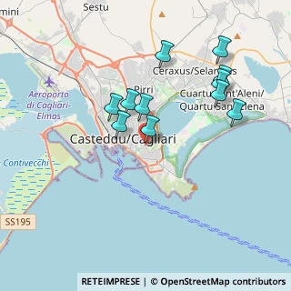 Mappa Via Arrigo Solmi, 09129 Cagliari CA, Italia (3.89545)