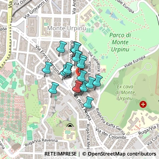 Mappa Via Geronimo Zurita, 09129 Cagliari CA, Italia (0.144)