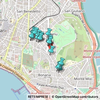 Mappa Via Arrigo Solmi, 09129 Cagliari CA, Italia (0.3665)