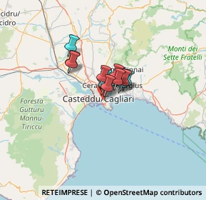 Mappa Via Geronimo Zurita, 09129 Cagliari CA, Italia (7.07846)