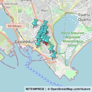 Mappa Via Geronimo Zurita, 09129 Cagliari CA, Italia (1.098)