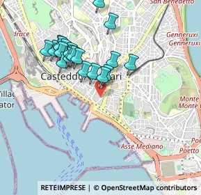 Mappa Via XX Settembre, 09125 Cagliari CA, Italia (0.9415)