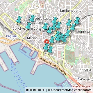 Mappa Vico II XX Settembre, 09125 Cagliari CA, Italia (0.4925)