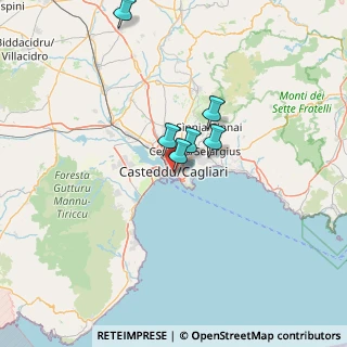 Mappa Via Vittorio Porcile, 09124 Cagliari CA, Italia (34.46)