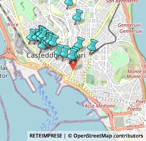 Mappa Via Sidney Sonnino, 09125 Cagliari CA, Italia (0.9845)