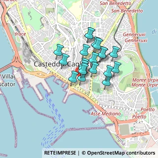 Mappa Via Sidney Sonnino, 09123 Cagliari CA, Italia (0.6595)