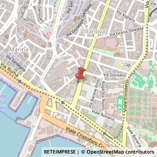 Mappa Via Sidney Sonnino, 55, 09125 Cagliari, Cagliari (Sardegna)