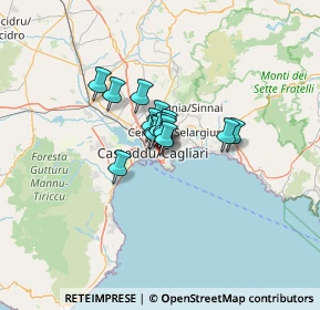 Mappa Via Enrico Besta, 09126 Cagliari CA, Italia (6.83133)