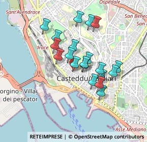 Mappa Via Mameli Goffredo, 09124 Cagliari CA, Italia (0.79)