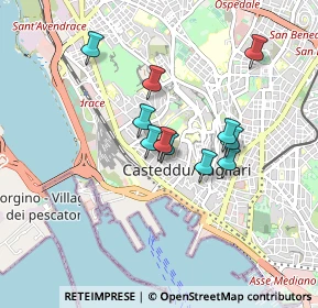 Mappa Via Mameli Goffredo, 09124 Cagliari CA, Italia (0.73909)