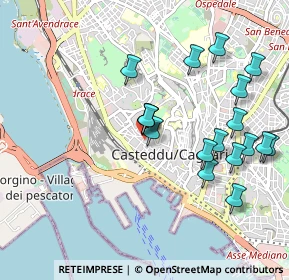 Mappa Corso Vittorio Emanuele II, 09131 Cagliari CA, Italia (1.08611)