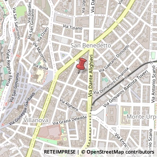 Mappa Via Gerolamo Pitzolo, 28, 09128 Cagliari, Cagliari (Sardegna)
