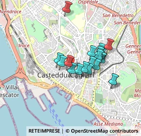 Mappa Via Santa Croce, 09124 Cagliari CA, Italia (0.757)
