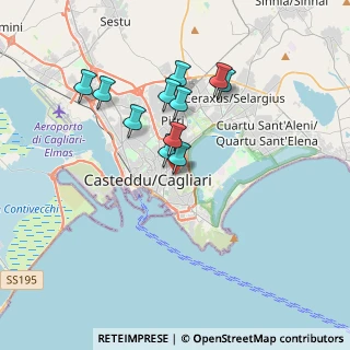 Mappa Via Leo Pietro, 09129 Cagliari CA, Italia (3.33909)