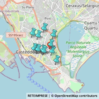 Mappa Via Leo Pietro, 09129 Cagliari CA, Italia (1.21833)