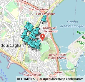 Mappa Via Castelvi, 09129 Cagliari CA, Italia (0.71)