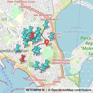 Mappa Via Castelvi, 09129 Cagliari CA, Italia (1.0035)