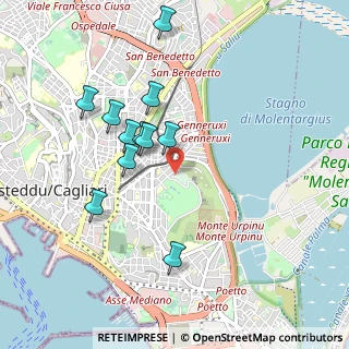 Mappa Via Castelvi, 09129 Cagliari CA, Italia (0.97727)