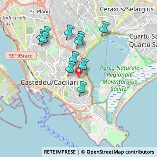 Mappa Via Castelvi, 09129 Cagliari CA, Italia (1.90636)