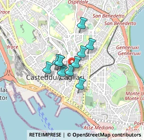 Mappa Piazza S. Giacomo, 09124 Cagliari CA, Italia (0.54273)