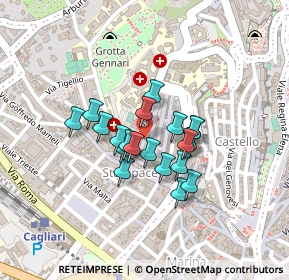 Mappa Via Santa Restituta, 09124 Cagliari CA, Italia (0.1635)
