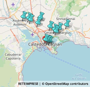 Mappa Via Francesco Fara, 09124 Cagliari CA, Italia (6.23308)
