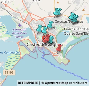 Mappa Via Francesco Fara, 09124 Cagliari CA, Italia (3.47286)