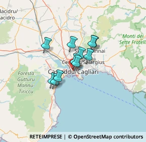 Mappa Via Francesco Fara, 09124 Cagliari CA, Italia (8.95455)